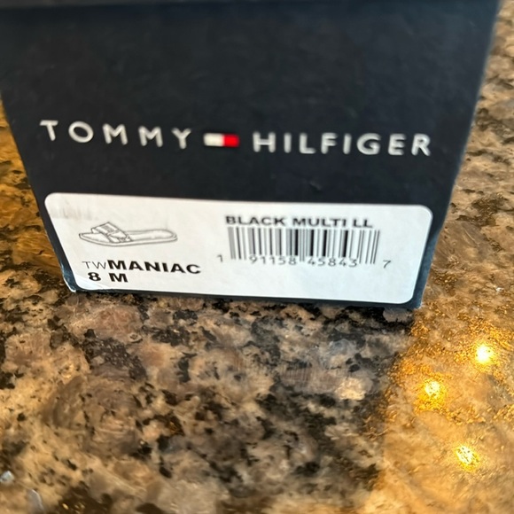 Tommy Hilfiger women’s maniac black slides NIB 8M - Picture 7 of 8